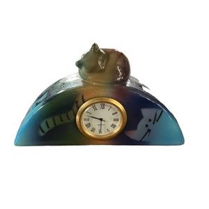 Judith Stiles Cat Clock singed